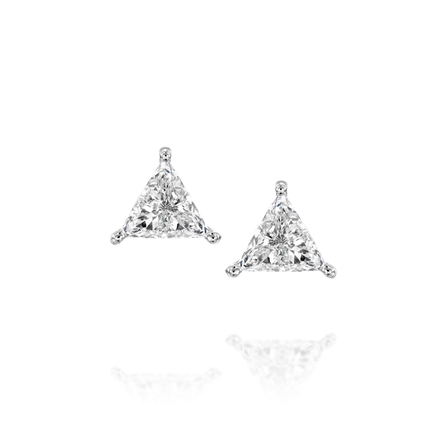 Aretes de diamantes de talla billón